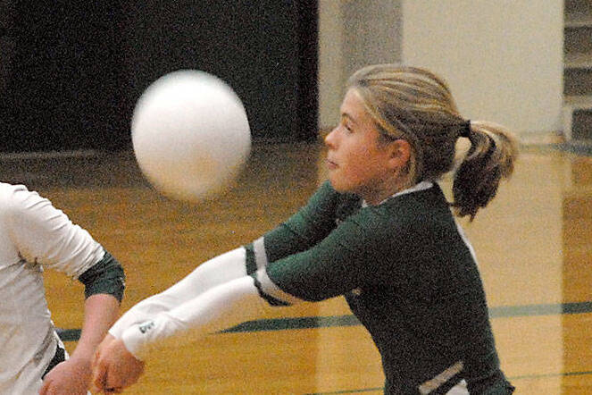 Port Angeles' Lily Halberg was named to the honorable mention all-state team by the Washington State Volleyball Coaches' Association. (Keith Thorpe/Peninsula Daily News)