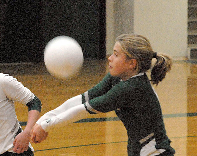 Port Angeles’ Lily Halberg was named to the honorable mention all-state team by the Washington State Volleyball Coaches’ Association. (Keith Thorpe/Peninsula Daily News)