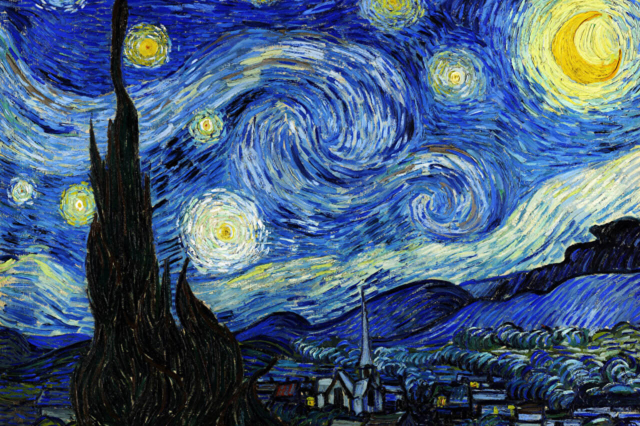 Vincent Van Gogh created nearly 900 paintings during the final 10 years of his life, including 1889's "The Starry Night."