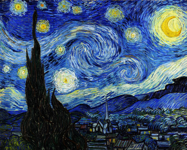 Vincent Van Gogh created nearly 900 paintings during the final 10 years of his life, including 1889s The Starry Night.