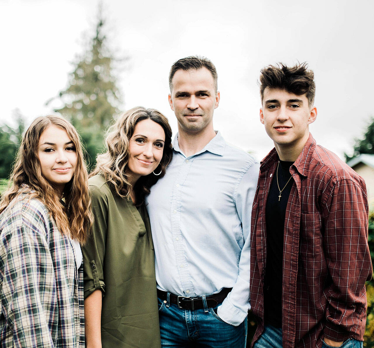 The Possin family is the new owner of the Cedarbrook Herb and Lavender Farm in Sequim. From left are Annaliece, Ashley, Aaron and Jayden.