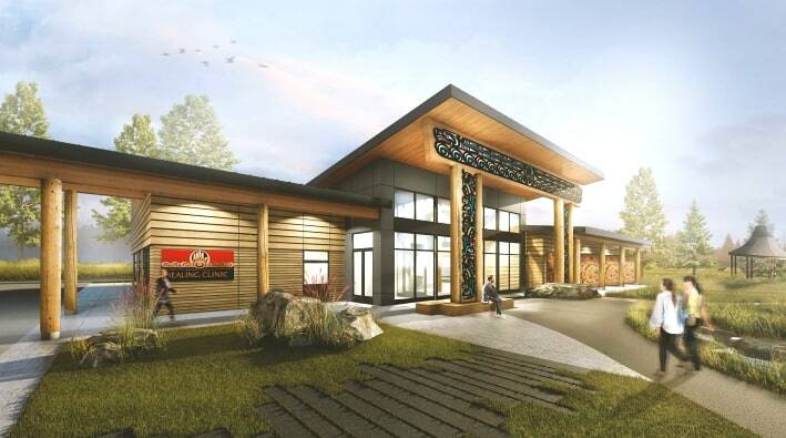 An artist's rendering shows the expected view of the Jamestown Healing Clinic.
(Courtesy of the Jamestown Tribe)