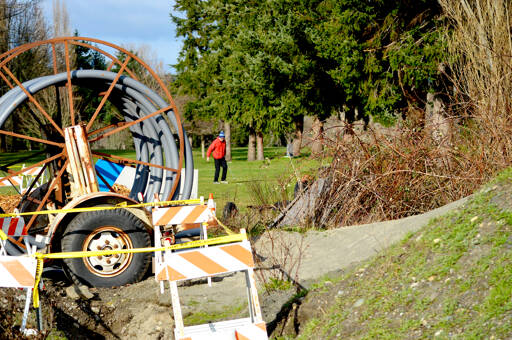 The city of Port Townsend will finish construction of a well at the municipal golf course this spring for irrigation and emergency water. (Diane Urbani de la Paz/Peninsula Daily News)