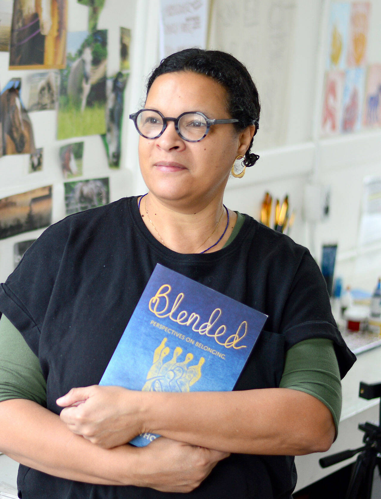 Local author Velda Thomas’ new book, “Blended: Perspectives on Belonging” will fuel an online discussion group starting this Saturday. (Diane Urbani de la Paz/Peninsula Daily News)