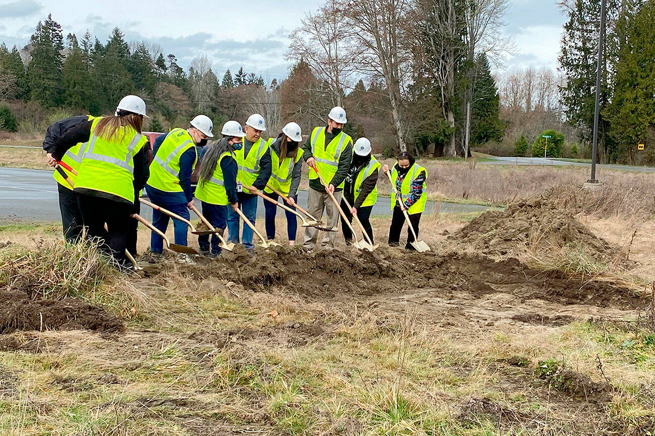 An expansion at the Elwha River Casino will add about 12,000 square feet when construction is complete next year. A groundbreaking ceremony was conducted March 2. (Elwha River Casino)
