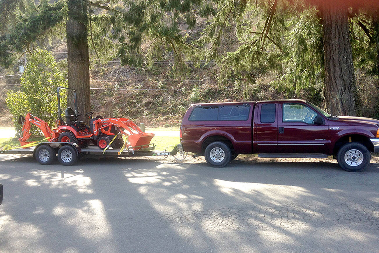 Clallam County Sheriff's Office
A truck, trailer and tractor were among items stolen from a Sekiu property.