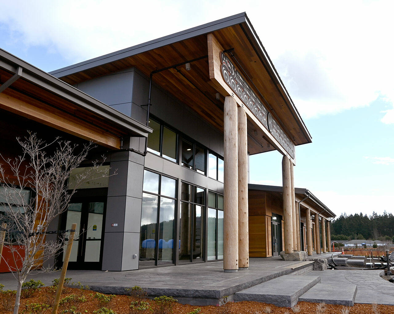 The Jamestown S’Klallam Tribe’s Healing Clinic is scheduled to open later this month, a 16,806-square-foot facility offering patients with opioid-use disorder (OUD) treatment with daily doses of methadone and Suboxone, along with wraparound services such as dental care, counseling and more. (Michael Dashiell/Olympic Peninsula News Group)