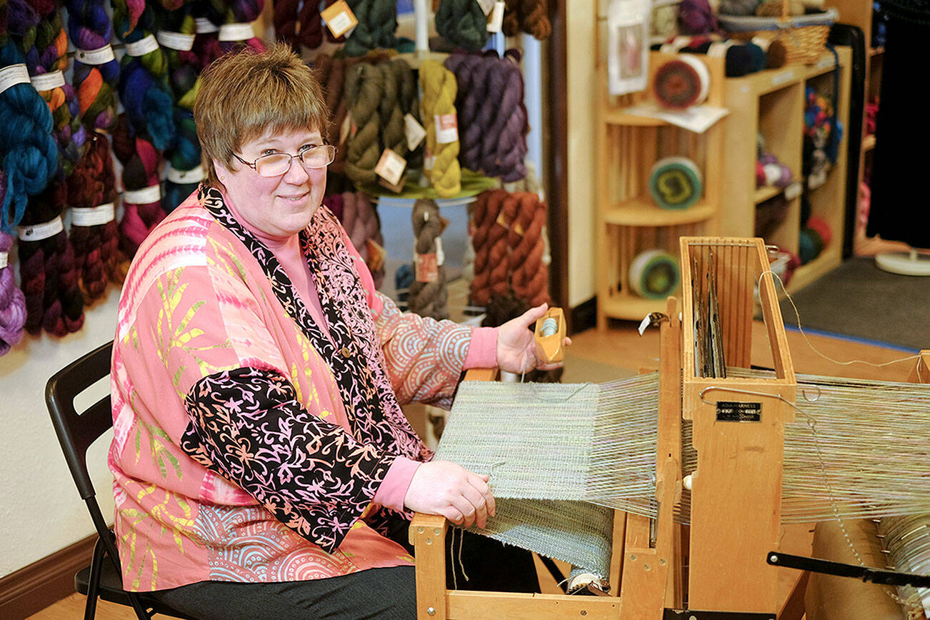 Cabled Fiber & Yarn owner Beth Witters will demonstrate weaving on Saturday.