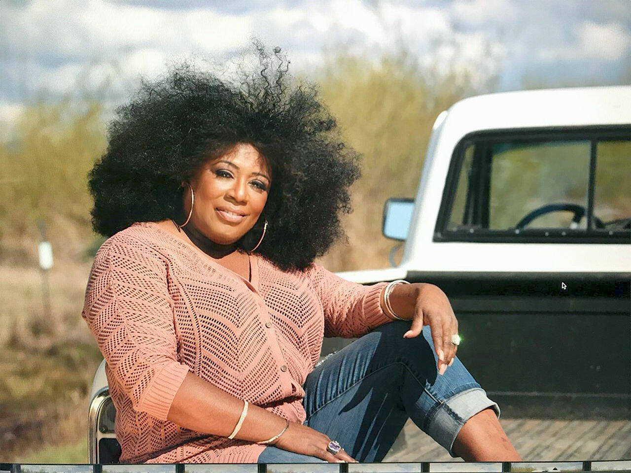 Blues-soul singer Lady A will bring her band to Port Angeles for the Juan de Fuca Festival next weekend. (photo by Dawn Lucrisia-Johnson)