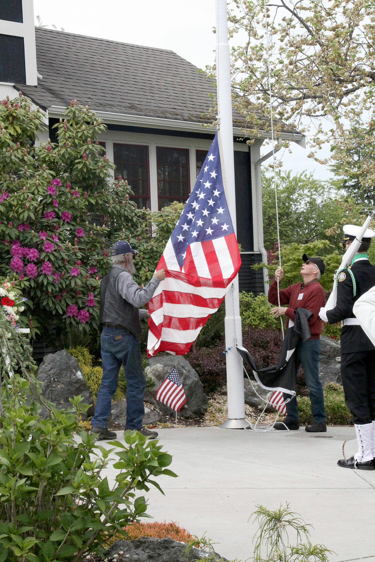 Veteran’s flag flies over Captain Joseph House Peninsula Daily News