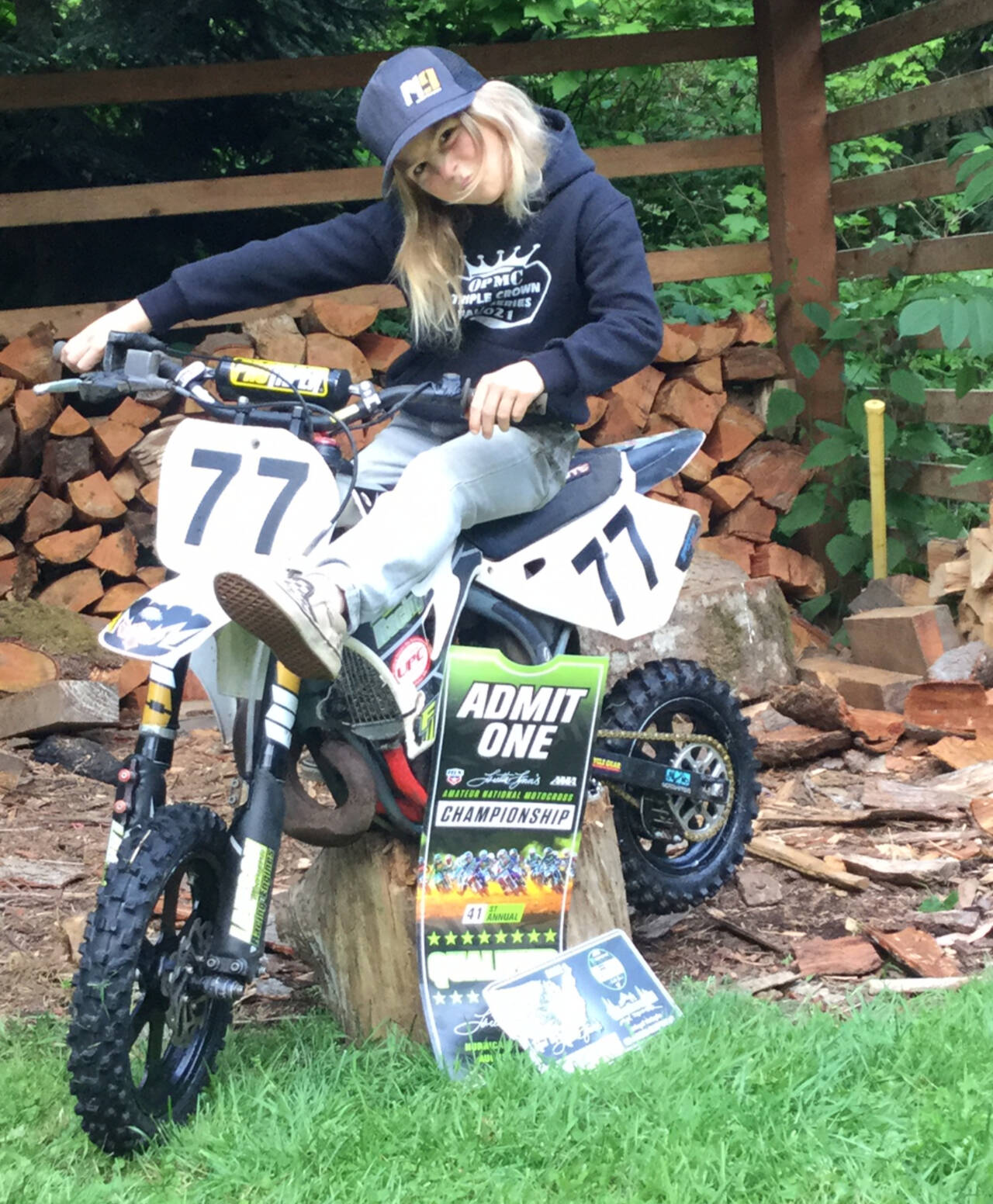 Skagit Williams, 9, of Joyce, qualified to race at the Monster Energy Amateur National Motocross Championship in Hurricane Mills, Tenn., in August. (Courtesy photo)