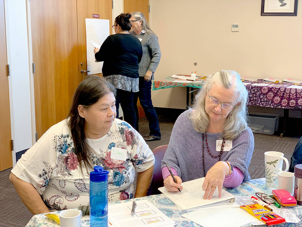 Ellen Charles and Alielah Lawson of the Lower Elwha Klallam Health Clinic, were among participants in the 2019 Collaborative Learning Academy.