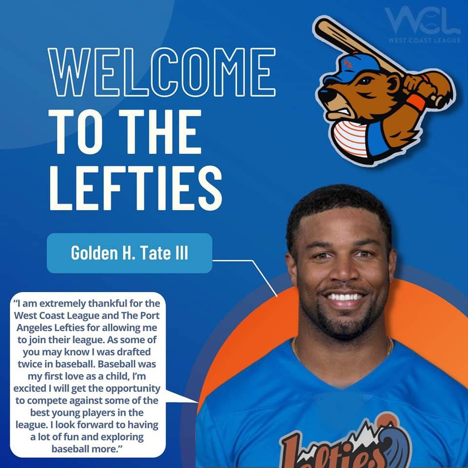 LEFTIES Former Seahawks wide reciver, Super Bowl champ Golden Tate