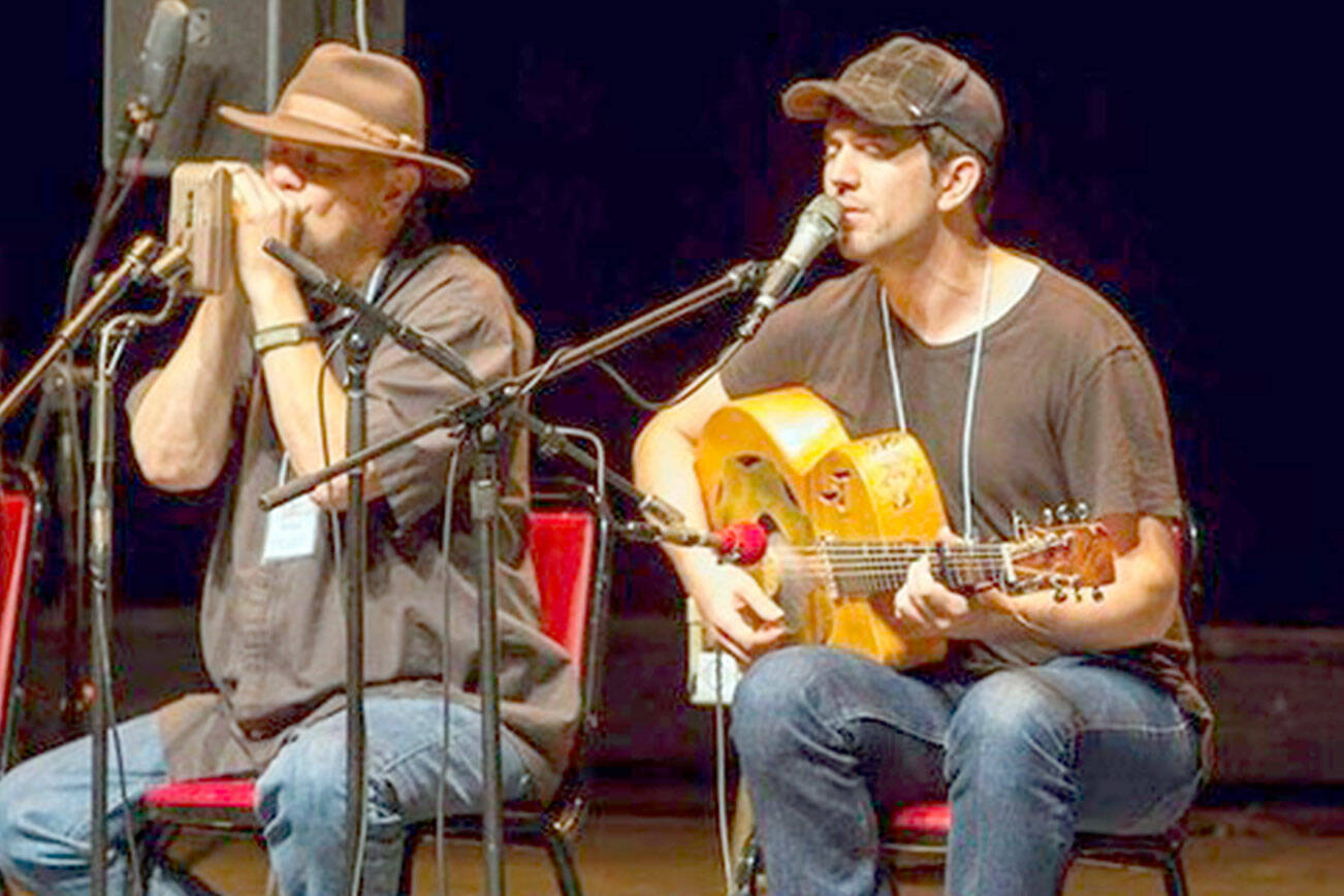 Singer/songwriter David Jacobs-Strain, right, will perform Saturday with veteran Bob Beach.