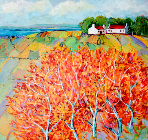 “Irish Landscape” is among the works of art painted by Susan Hazard. (Port Townsend Gallery)