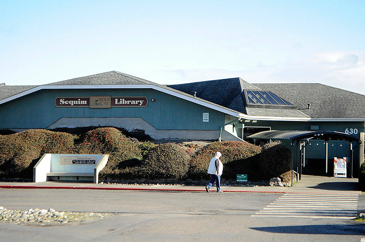 Leaders with the North Olympic Library System plan to time a fundraising campaign to help pay for some of the remodel and expansion of the Sequim Library with more concrete designs for SHKS Architects. (Matthew Nash/Olympic Peninsula News Group)
