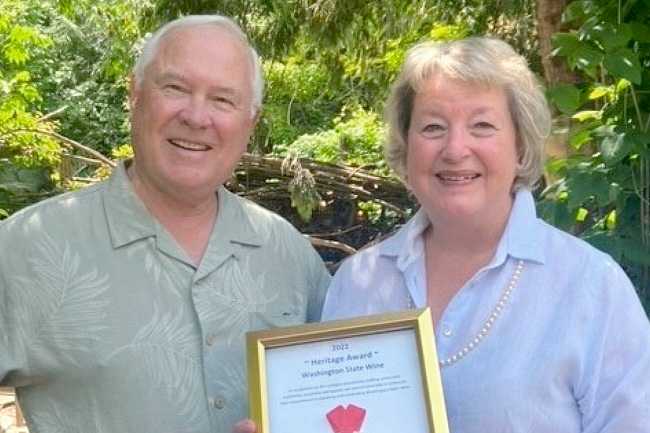 Don and Vicki Corson, owners of Camaraderie Cellars, earned a 2022 Washington state wine Heritage Award.