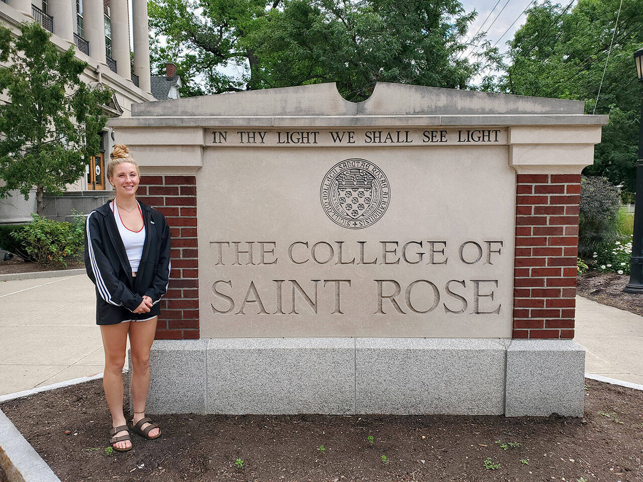 Port Angeles High School and Peninsula College alum Kyrsten McGuffey is continuing her college soccer career this fall at The College of Saint Rose, an NCAA Division II powerhouse in Albany, N.Y.