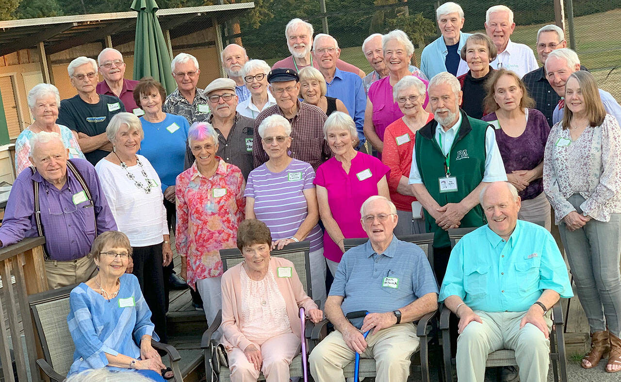 The Port Angeles class of 1957 recently met for its 65-year reunion. (photo by Gena Bruner)