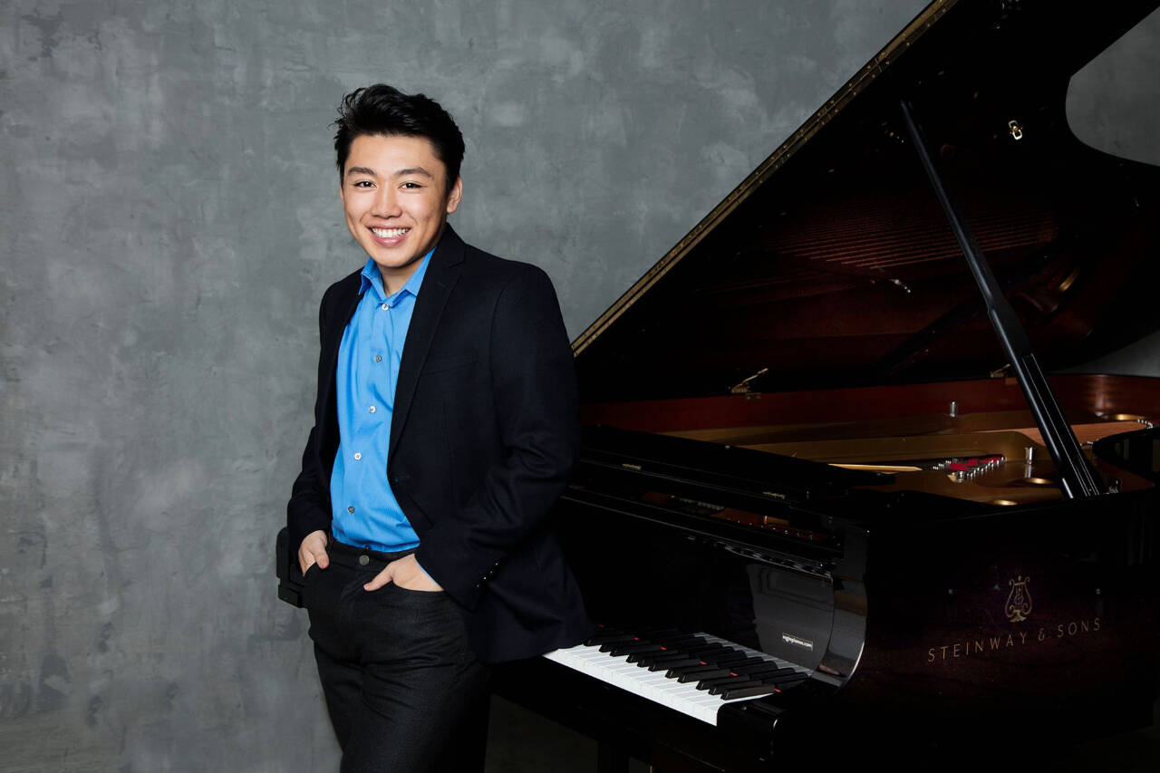 The 2022 Music on the Strait festival concert on Friday, Sept. 2, will feature virtuoso pianist George Li (pictured), cellist Saeunn Thorsteinsdottir and Shostakovich’s Eighth String Quartet. (Simon Fowler)