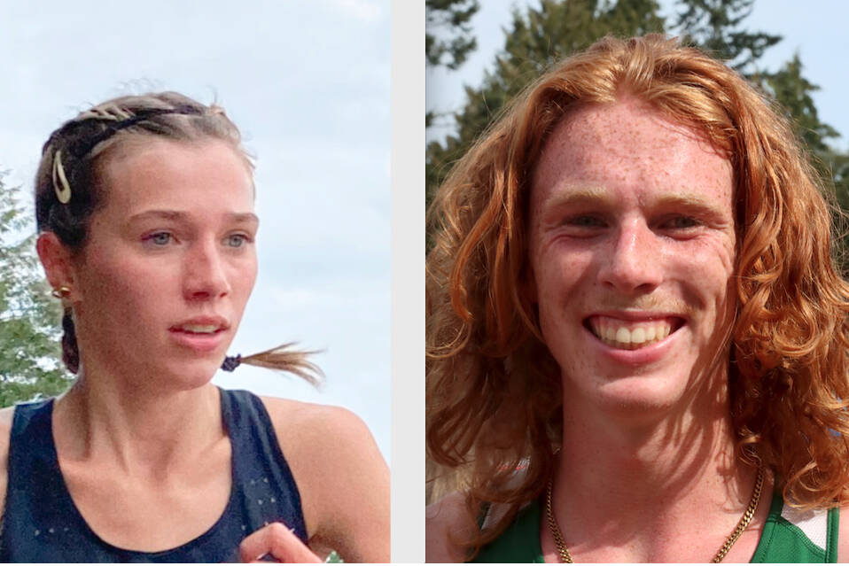 Aliyah Yearian, East Jefferson cross country, and Jack Gladfelter, Port Angeles cross country
