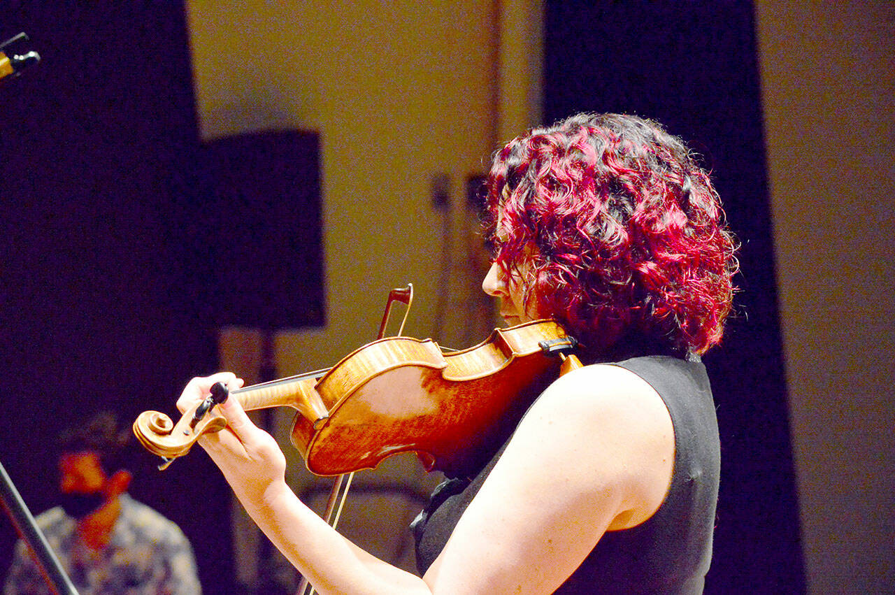 Seattle Symphony violinist Elisa Barston returns to offer music of Mozart, Leclair and Brahms this week in Port Angeles and Sequim. Shell perform with collaborative pianist Paige Roberts Molloy, also of Seattle. (Diane Urbani de la Paz/For Peninsula Daily News)