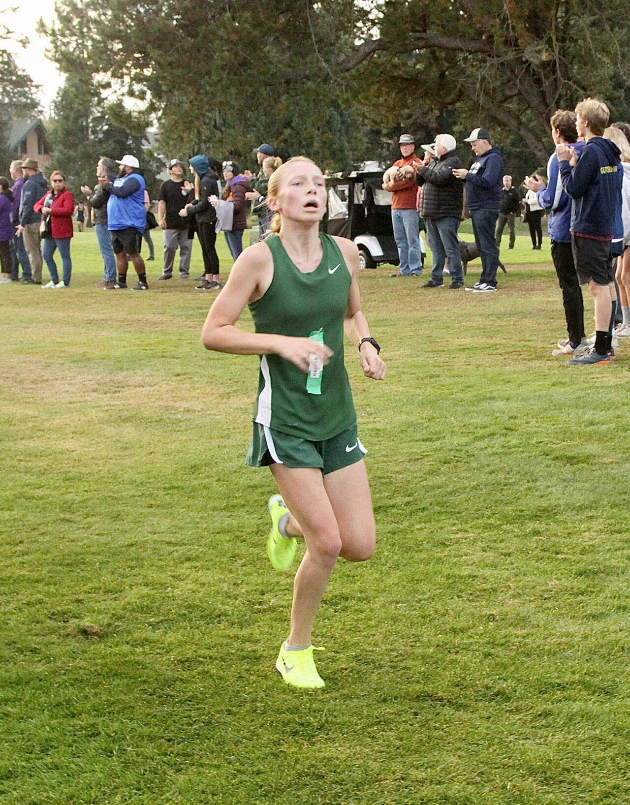 Leia Larson of Port Angeles, a freshman, was the top PA finisher coming in 13th place. dkogan