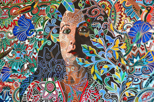 Tess Gallagher’s longtime friend Alfredo Arreguín painted a portrait of her in 1995.