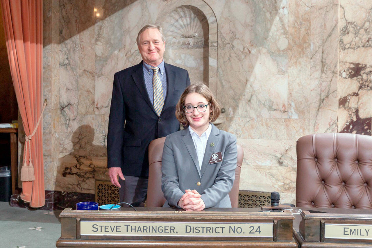 Georgia Bullard recently spent a week as a legislative page sponsored by Rep. Steve Tharinger (D-Port Townsend.)