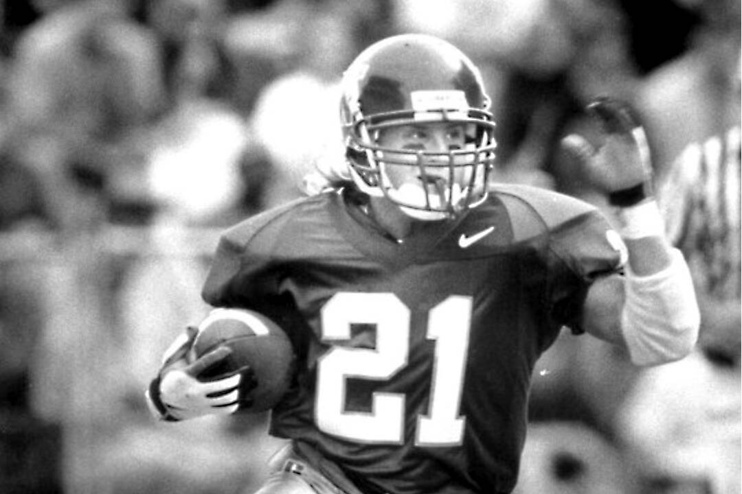 University of Washington
Joe Jarzynka was a legendary kick returner for the Huskies in the 1990s. His body was found in the Sol Duc River on Sunday. He was 45.