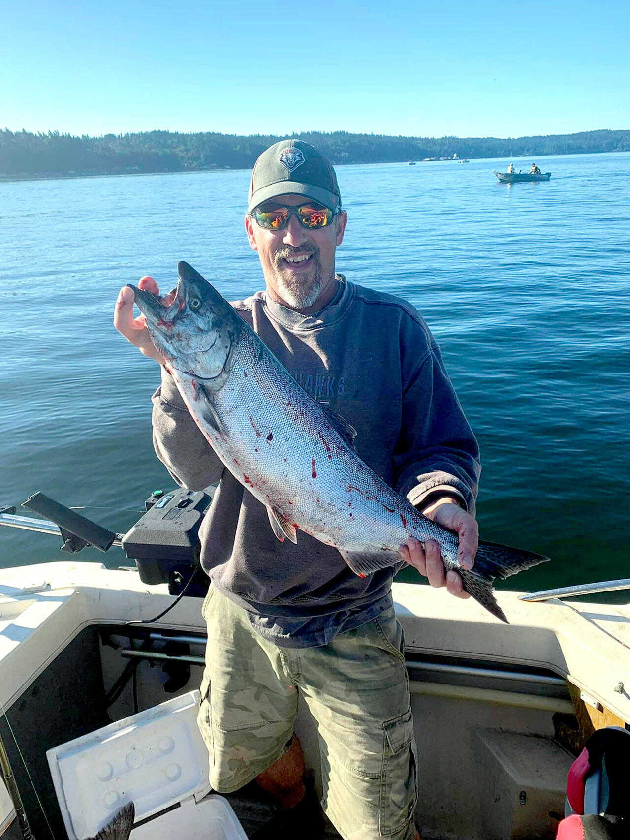 Manchester’s Harold Hordyk caught this blackmouth chinook while fishing off Sekiu. State fisheries managers said Marine Area 5 will close to salmon retention beginning Monday.