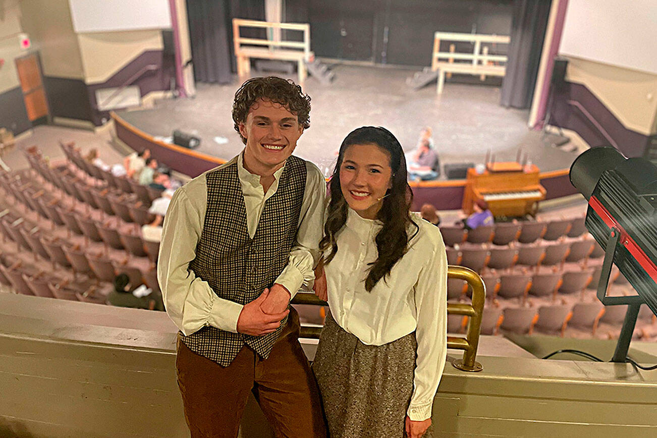 Matthew Nash/ Olympic Peninsula News Group 
Keaton King and Danika Chen (Dmitry and Anastasia) are two of more than 35 Sequim High School students acting in or producing “Anastasia the Musical” for the 56th operetta.