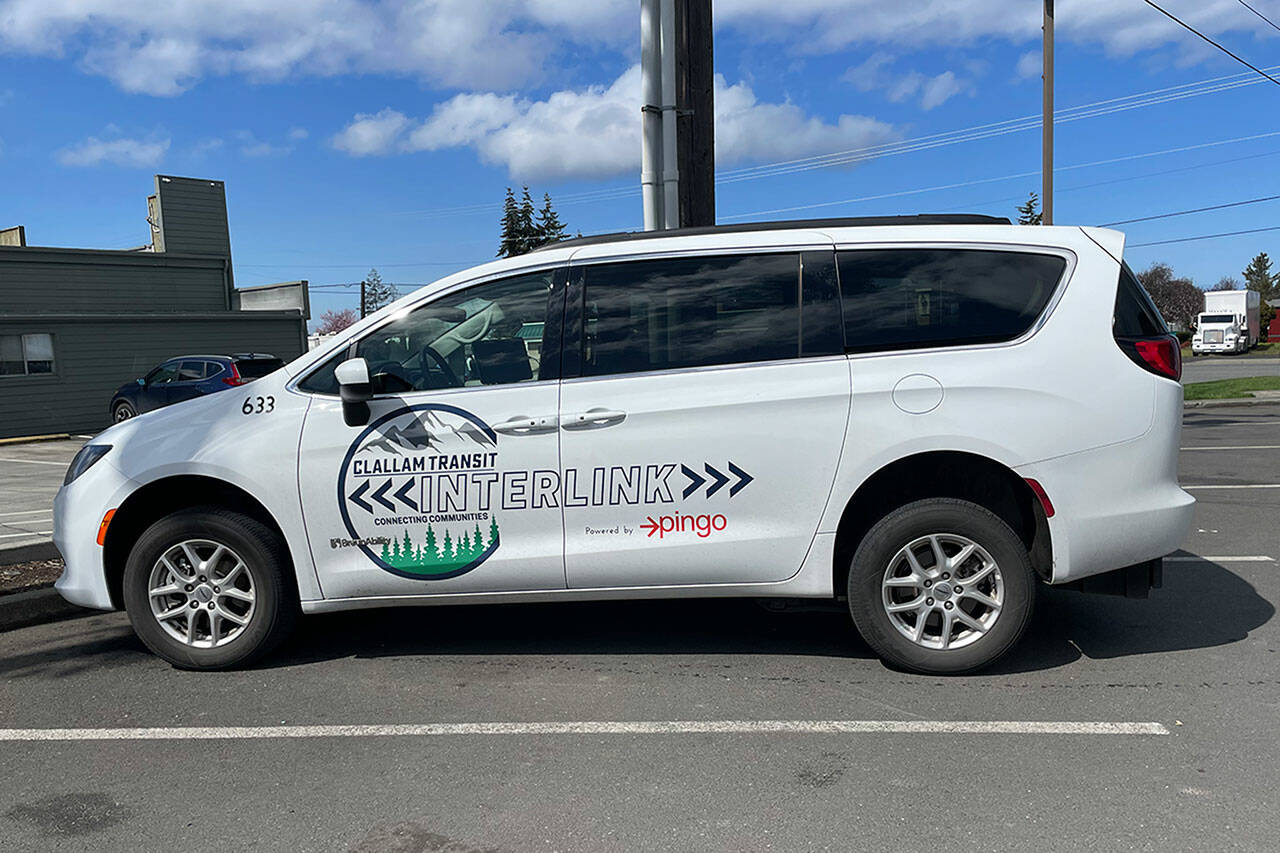 Ridership for Clallam Transit’s new Interlink vans has increased so much since December that leadership is looking to implement a second van that would report to pings for rides using the app “Ride Pingo.” (Matthew Nash/Olympic Peninsula News Group)