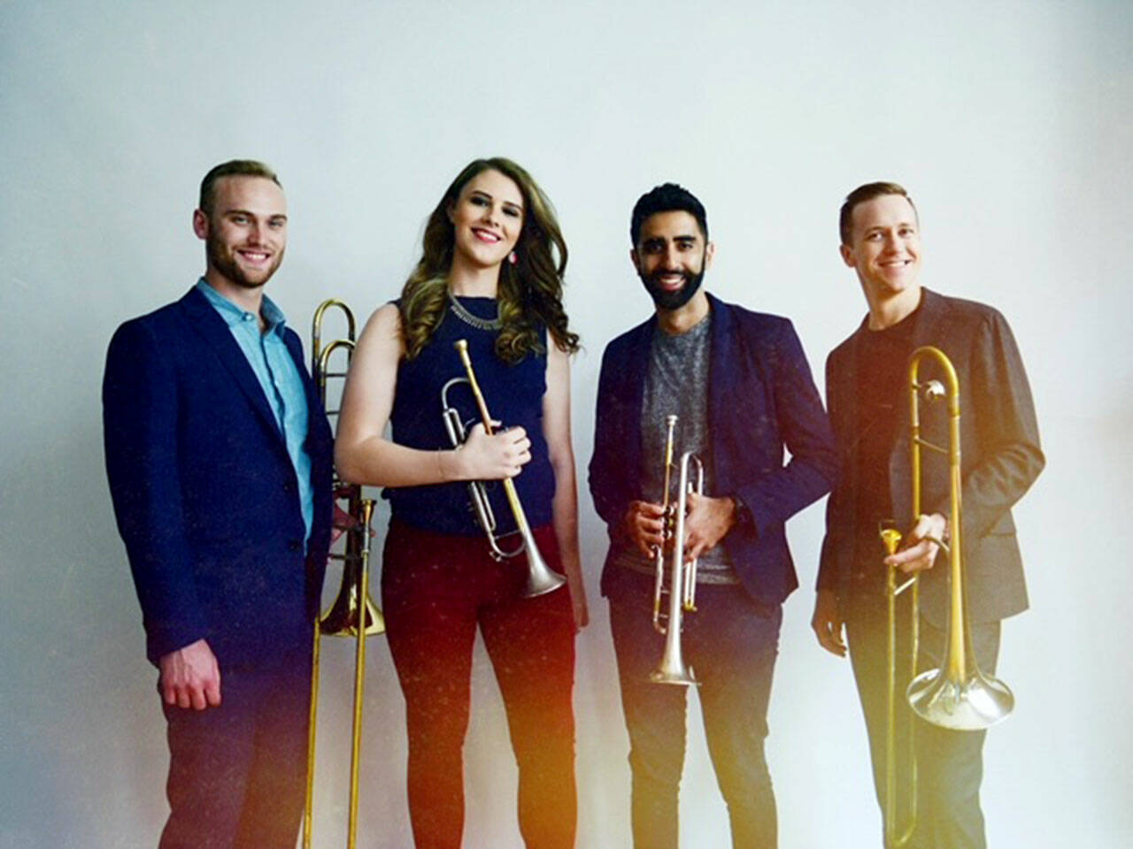 The Westerlies will perform with the Gravitas Quartet on Monday, with Riley Mulherkar and Chloe Rowlands on trumpet, and Andy Clausen and Willem de Koch on trombone.