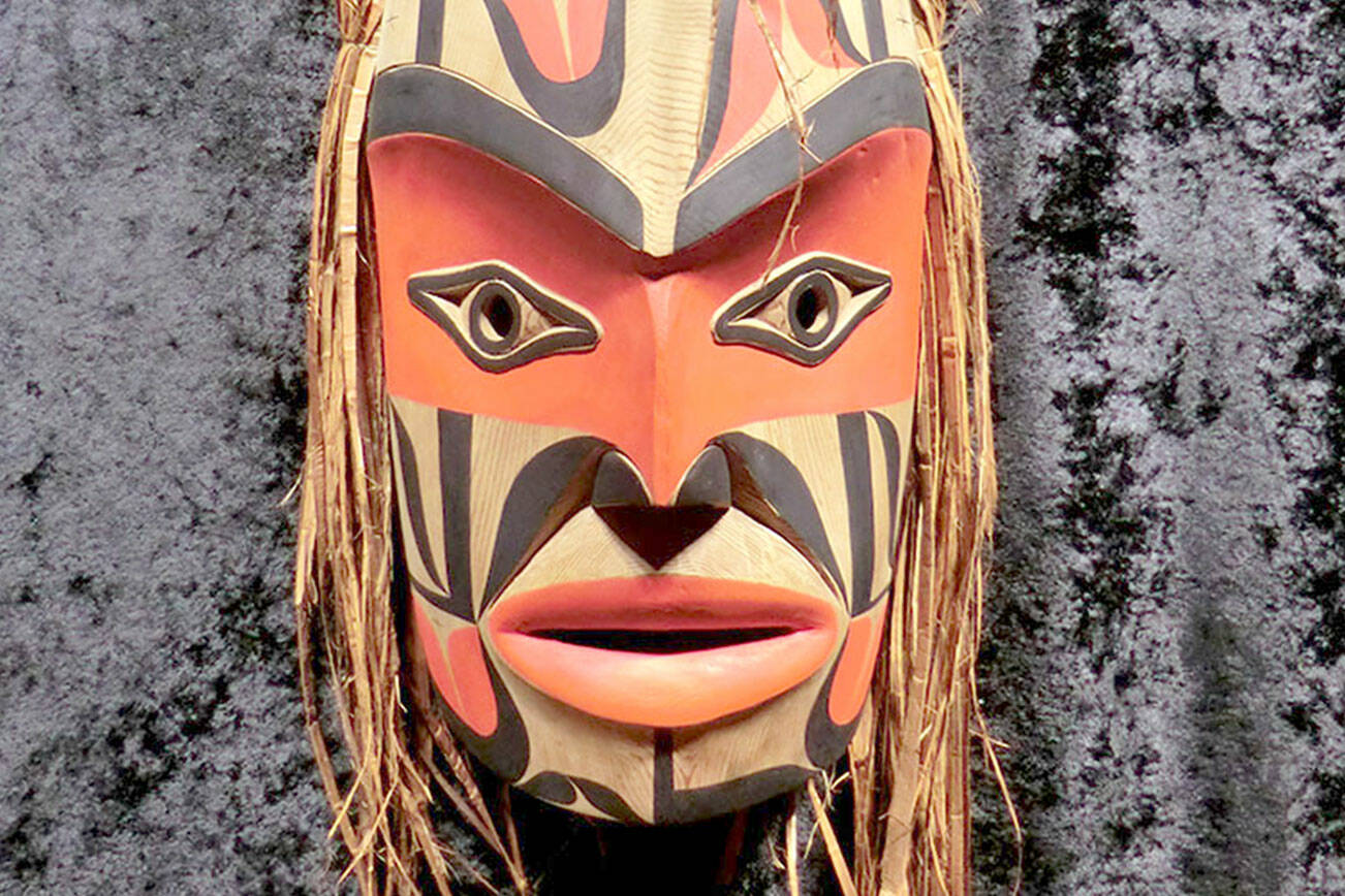 Among goods to be offered during the Makah Museum's celebration of Saturday are masks such as this Friendship Mask by Alex McCarty.
