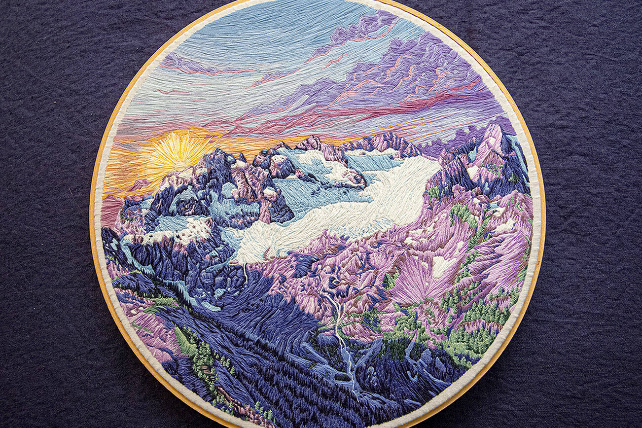 “Geri-Freki Glacier,” by Kait Evensen, is among the artwork in the “Terminus: A Glacier Memorial Project.”