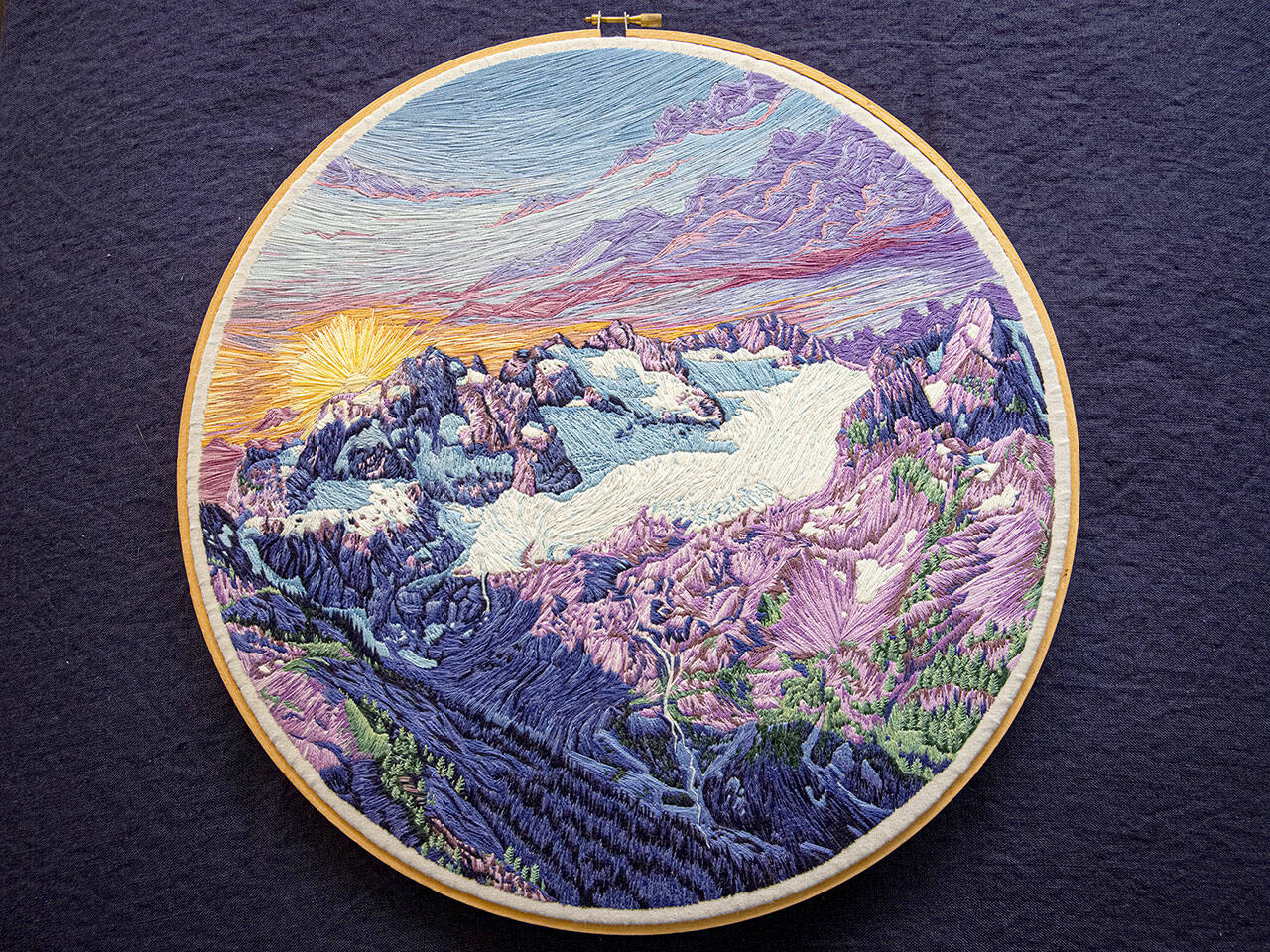 “Geri-Freki Glacier,” by Kait Evensen, is among the artwork in the “Terminus: A Glacier Memorial Project.”