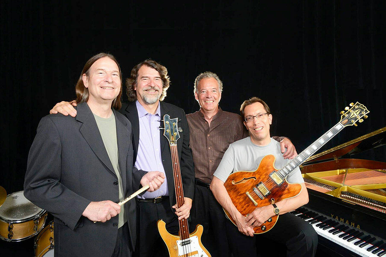 Members of the Brubeck Brothers Quartet are, from left, Dan and Chris Brubeck, Chuck Lamb and Mike DeMicco. (Anthony Pidgeon)