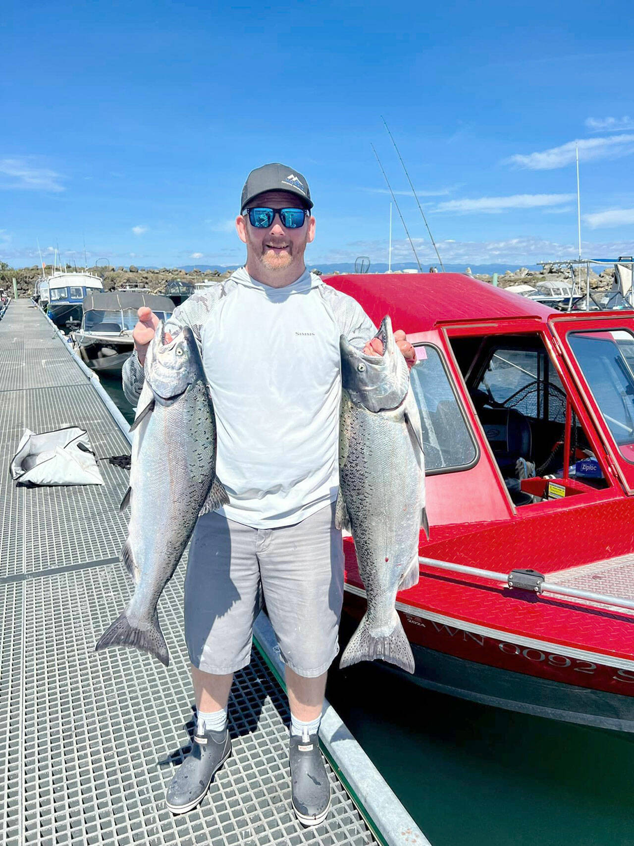 Lake Stevens’ Taylor Morris found success chinook fishing off Sekiu last weekend before the king fishery closed Aug. 15. Morris used a 3.0 Herring Aide spoon by Silver Horde with a green/silver pro toll flasher. All the kings he caught were between 70-85 feet on the downrigger in 90 to 120 feet of water.
