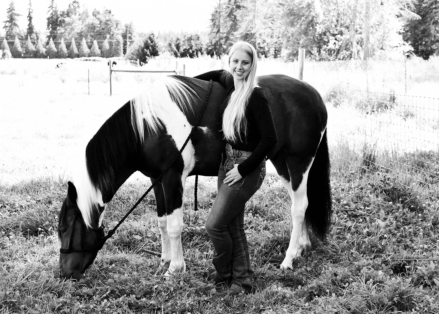 Photos by Anna Swanberg

Cutline: Teen mustang trainers Libby Swanberg (with Latte) and her sister Asha Swanberg, each broke the record for the attaining the highest selling prices ever — more than $10,000 each — earlier this month at the Mustang Yearlings/Washington Youth auction in Cle Elum.