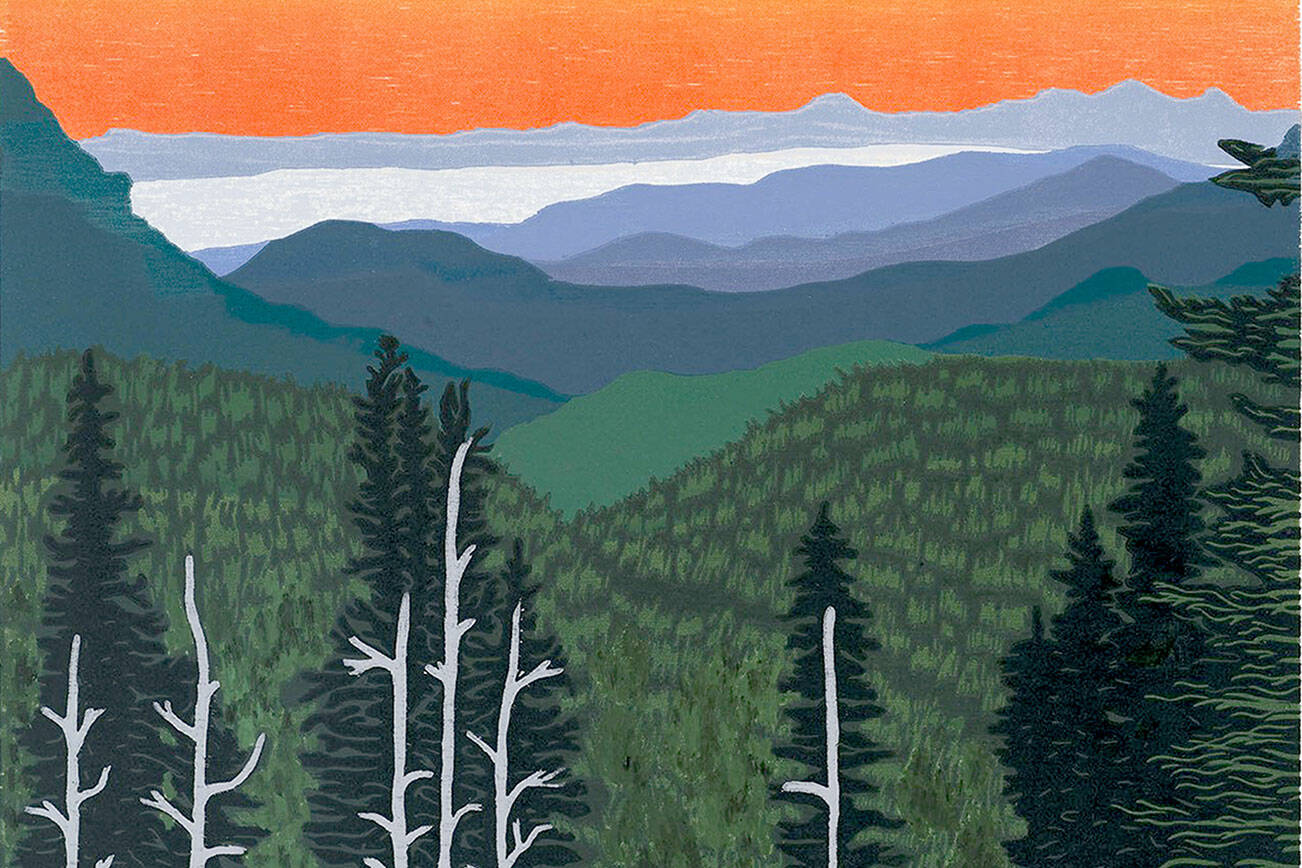 Phil Carriso's "Hurricane Ridge's Morning Gift" is among the artwork on display at Port Townsend Gallery.
Leah Leach