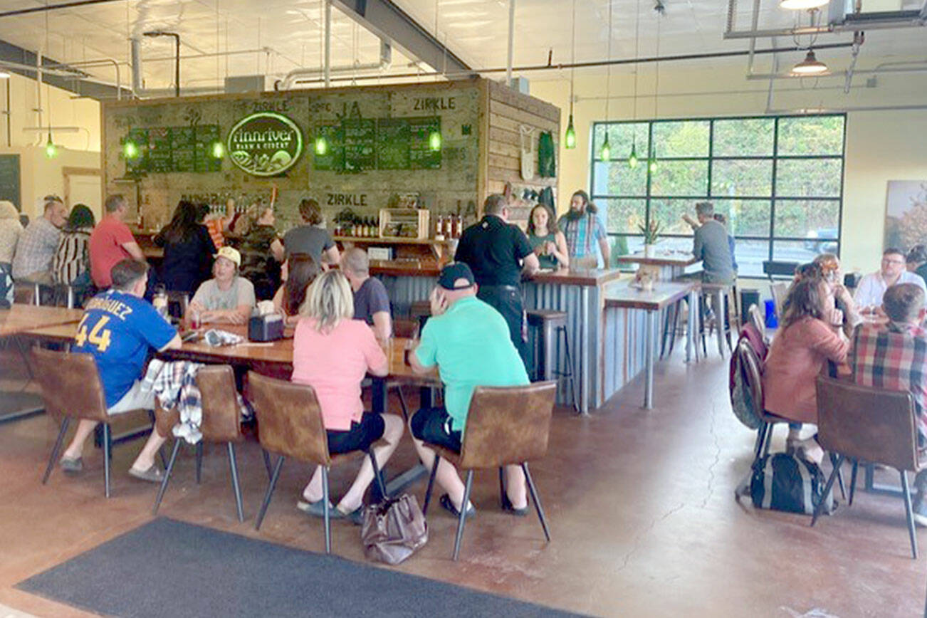 Finnriver Farm and Cidery has opened a new taproom in the craft district of Tumwater.