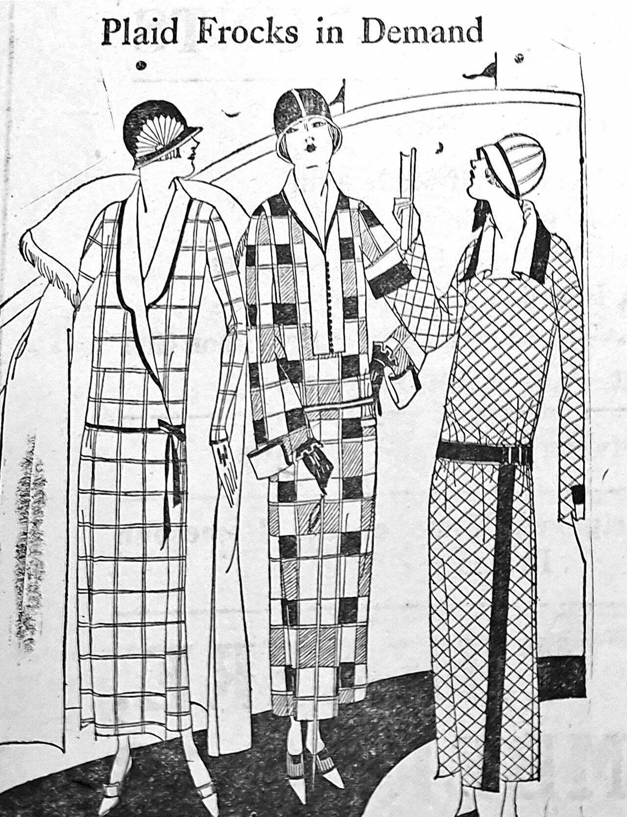 1923 fashion from the November 6, 1923 Port Angeles Evening News.