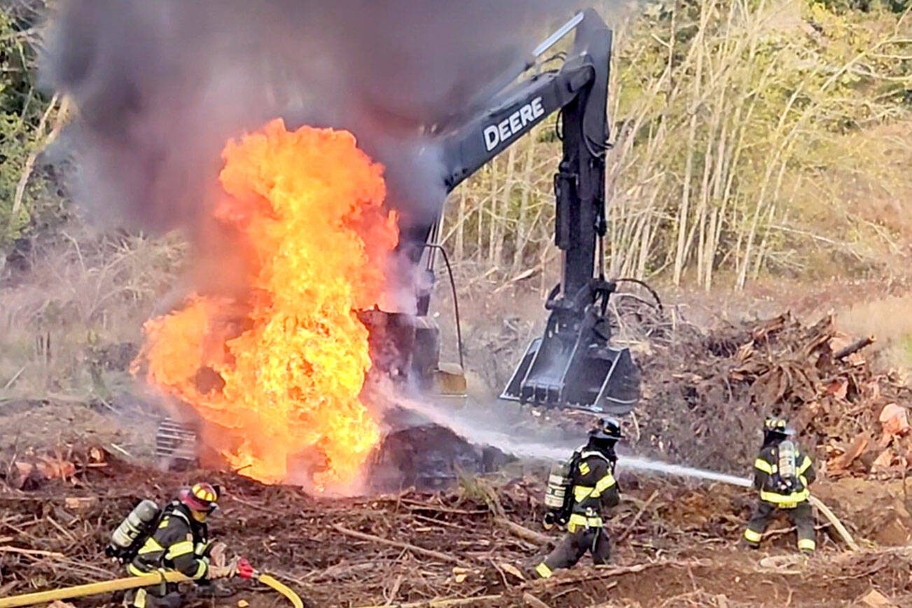 A fire broke out in an excavator on Key Road earlier this week.
