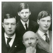 Daniel Pullen with his sons, Dan, Chester and Royal circa 1906. (Submitted photo)