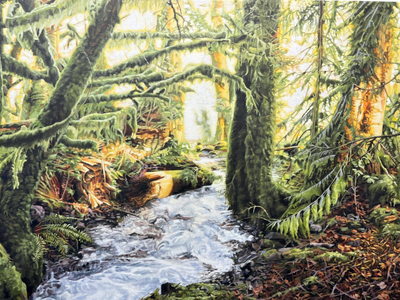 Linda Lundell paints detailed images of nature.