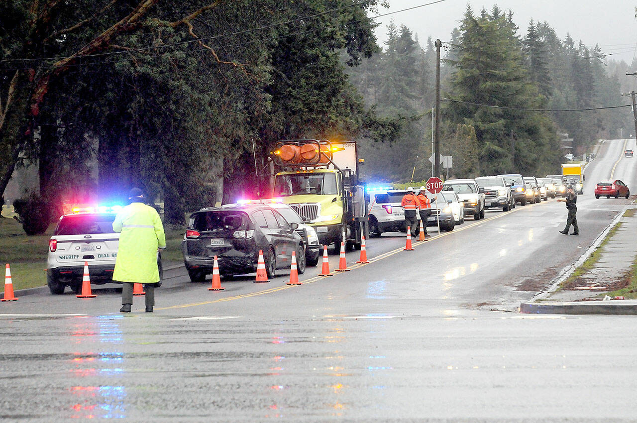 One wreck, two locations in East Port Angeles Peninsula Daily News