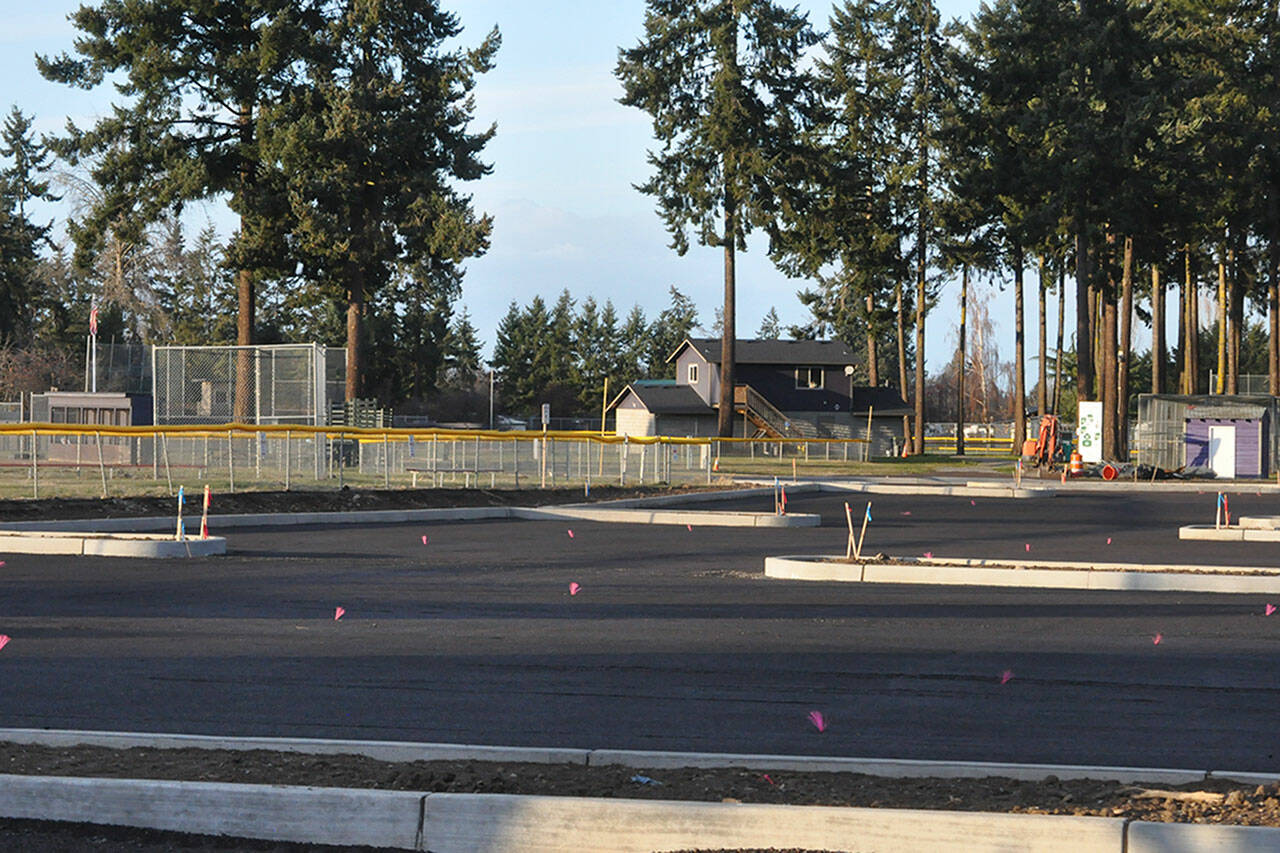 The first phase to revamp the parking and stormwater collection at Dr. Standard Little League Park is anticipated to be finished in January. (Matthew Nash/Olympic Peninsula News Group)