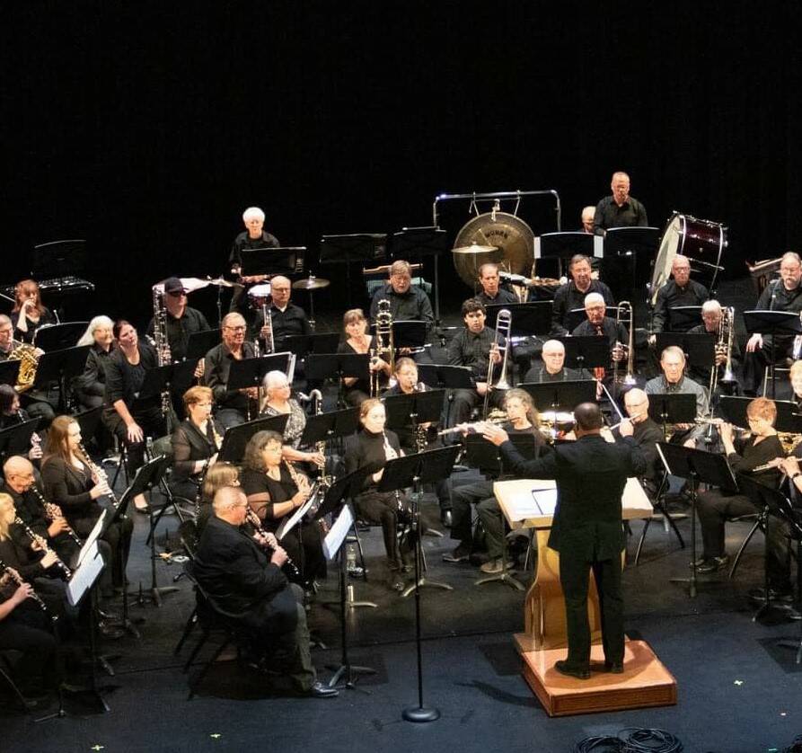 The Sequim City Band performs in July 2023 at the Field Arts & Events Hall’s Community Days concerts. (Photo by Nora Pitaro/Field Arts Events Hall)