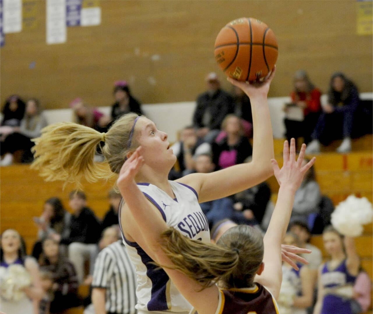 Sequim’s Jolene Vaara was named the Olympic League MVP and defensive player of the year. (Michael Dashiell/Olympic Peninsula News Group)